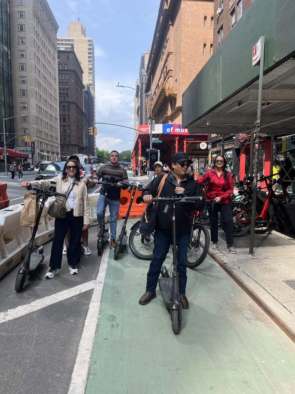 Times Square Broadway billboards with bike rider — bike rental Times Square from Astra Bike NYC